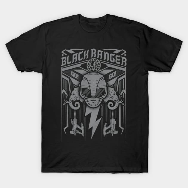 Black Ranger T-Shirt by Arinesart